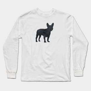 French Bulldog, Frenchie, Dog Silhouette Long Sleeve T-Shirt